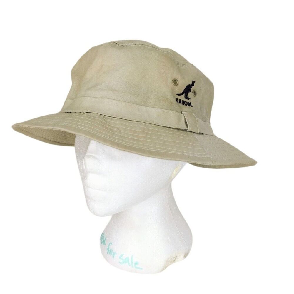 Vintage Kangol UNION MADE Khaki Bucket Hat One Size Water Repellent USA Unisex
